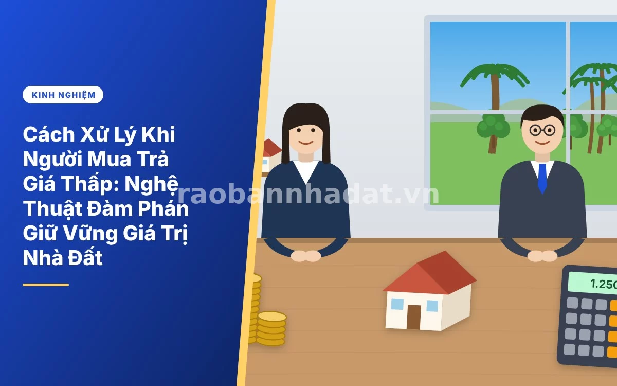 Tổng quan cách xử lý thông minh khi gặp người mua trả giá thấp bất động sản