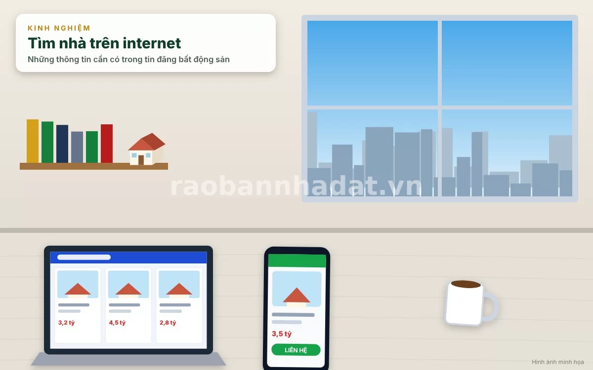 Trình bày thông số kỹ thuật diện tích, kết cấu và hướng nhà rõ ràng, minh bạch