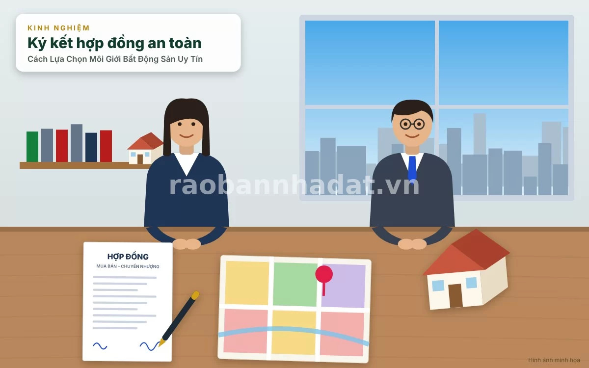 Quy trình các bước hợp tác hiệu quả và an toàn cùng nhà môi giới bất động sản