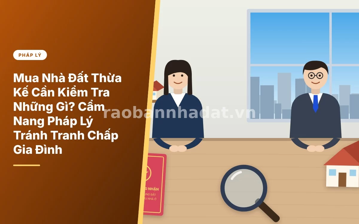 Tổng quan cẩm nang kiểm tra pháp lý nhà đất thừa kế tránh tranh chấp gia đình