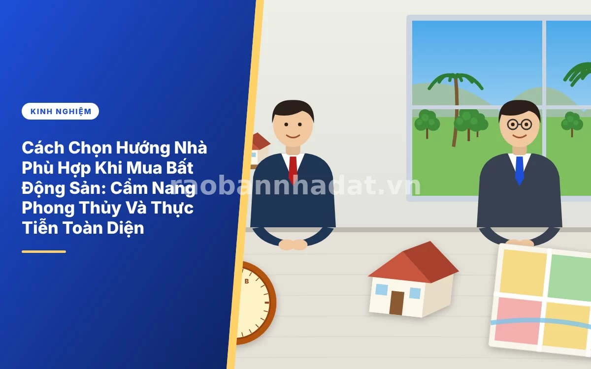 Tổng quan cẩm nang chi tiết cách chọn hướng nhà phù hợp phong thủy và thực tế khi mua bất động sản