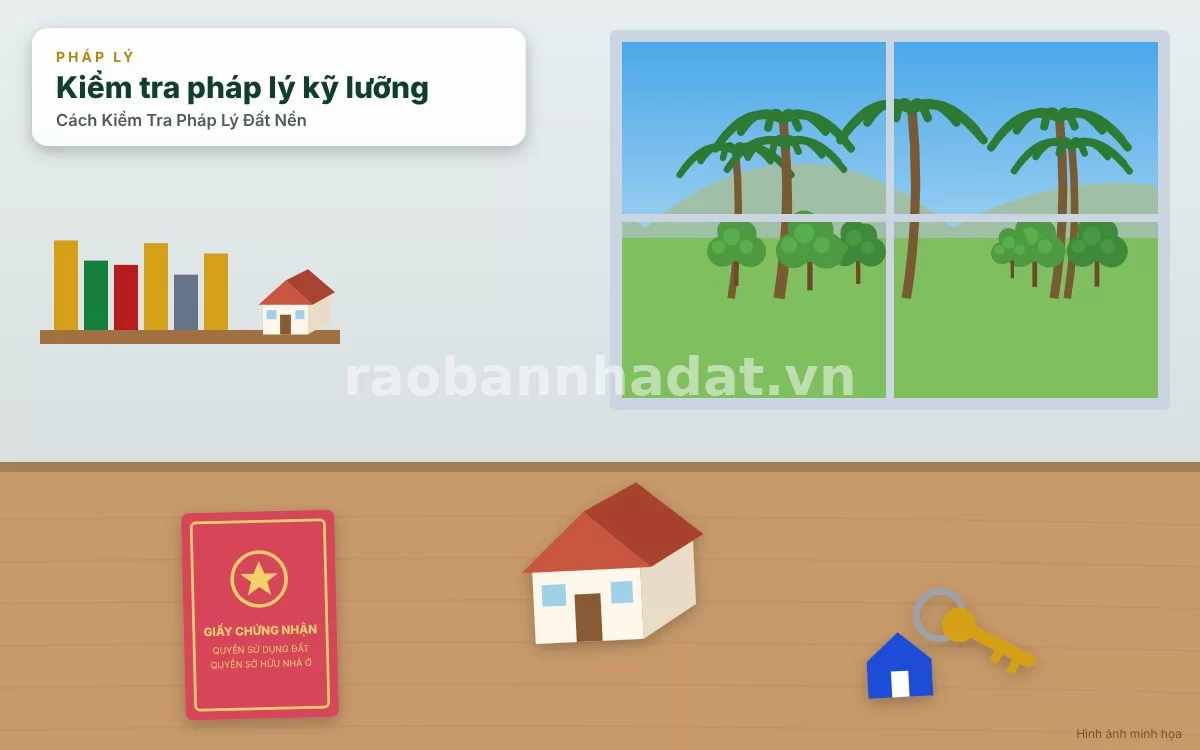 Kiểm tra kỹ lưỡng các thông tin chi tiết trên cuốn sổ đỏ chính chủ đất nền