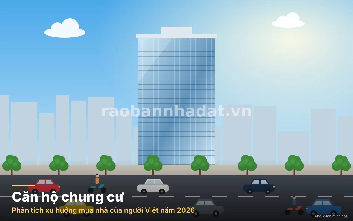Xu hướng ưu tiên nhà ở thực và căn hộ chung cư của người Việt năm 2026