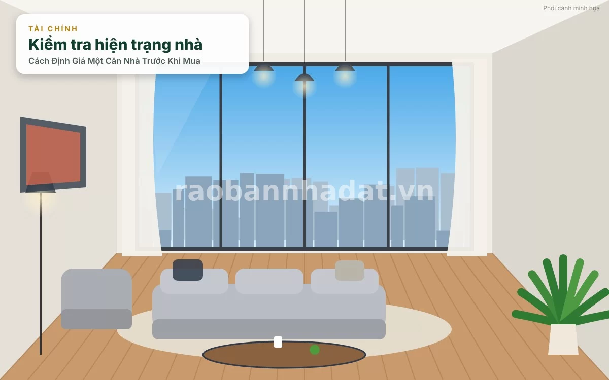 Minh họa quy trình 5 bước định giá nhà thực tế trước khi mua