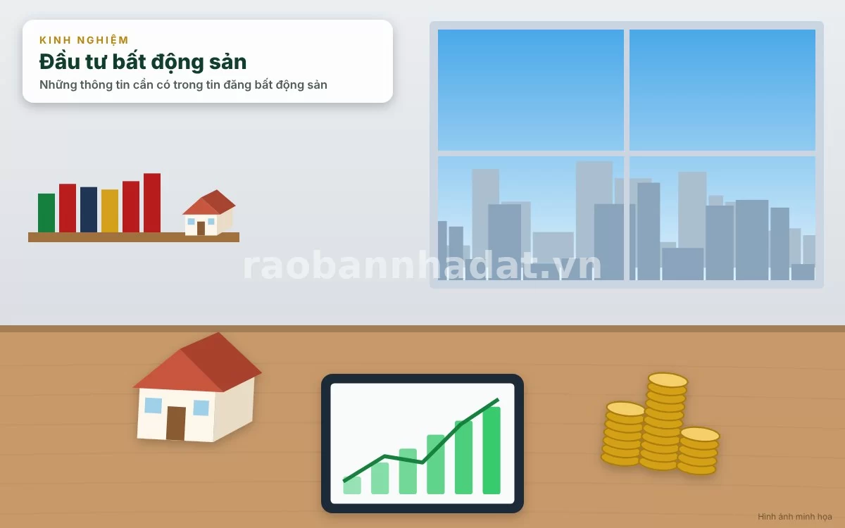 Liệt kê tiện ích ngoại khu và thông tin liên hệ rõ ràng ở cuối bài đăng bất động sản