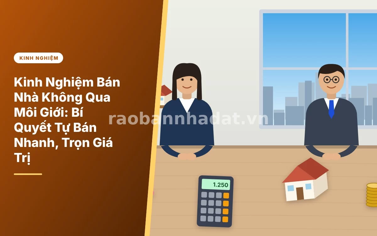 Tổng quan kinh nghiệm tự bán nhà đất chính chủ không qua môi giới
