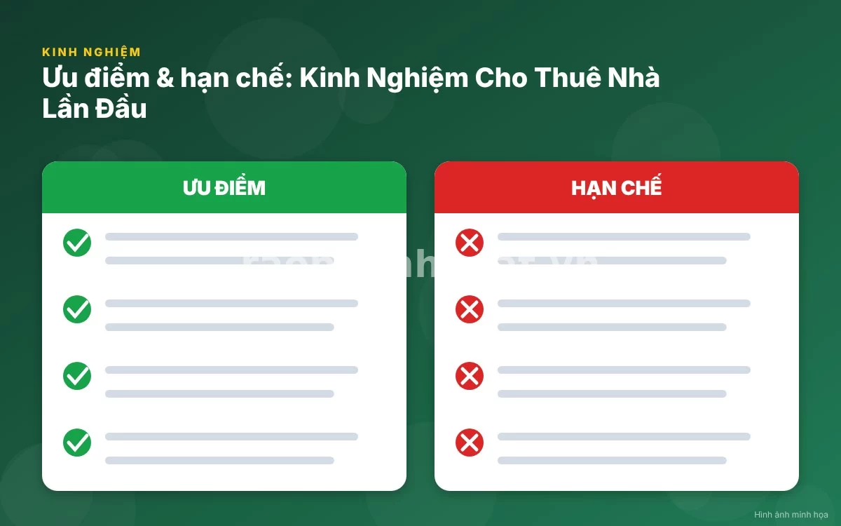 Bảng so sánh chi tiết các hình thức cho thuê nhà đất phổ biến hiện nay