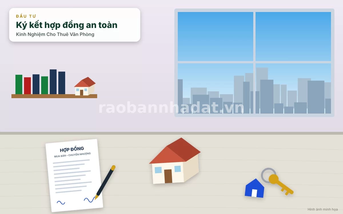 Soạn thảo hợp đồng cho thuê văn phòng thương mại chặt chẽ, an toàn pháp lý