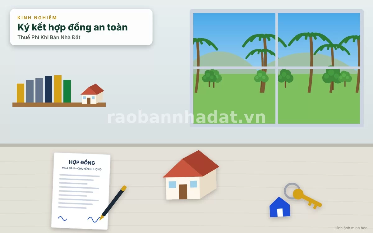 Thủ tục và biểu phí công chứng hợp đồng mua bán nhà đất