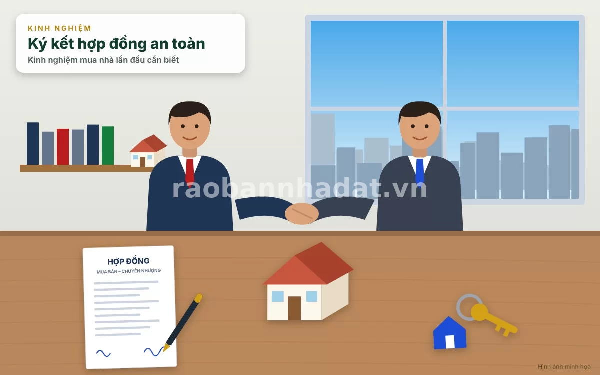 Khảo sát thực tế và thương lượng mua bán nhà đất