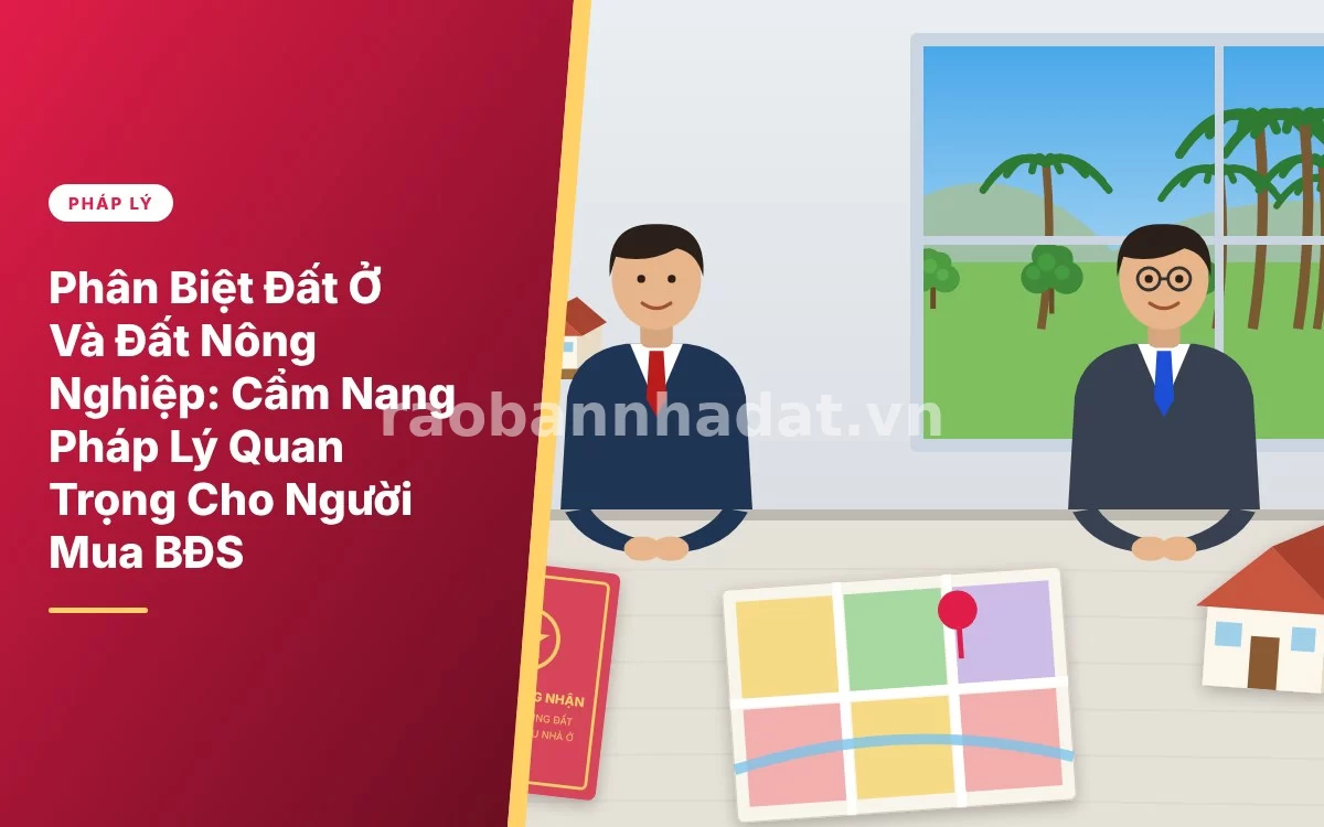 Tổng quan hướng dẫn chi tiết cách phân biệt đất ở và đất nông nghiệp trong bất động sản
