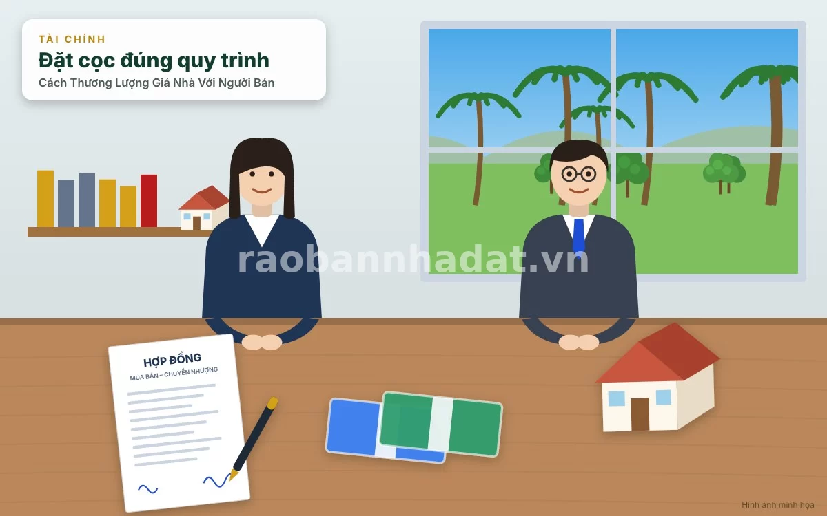 Quy trình các bước thực hiện thương lượng và ký kết hợp đồng mua bán nhà đất