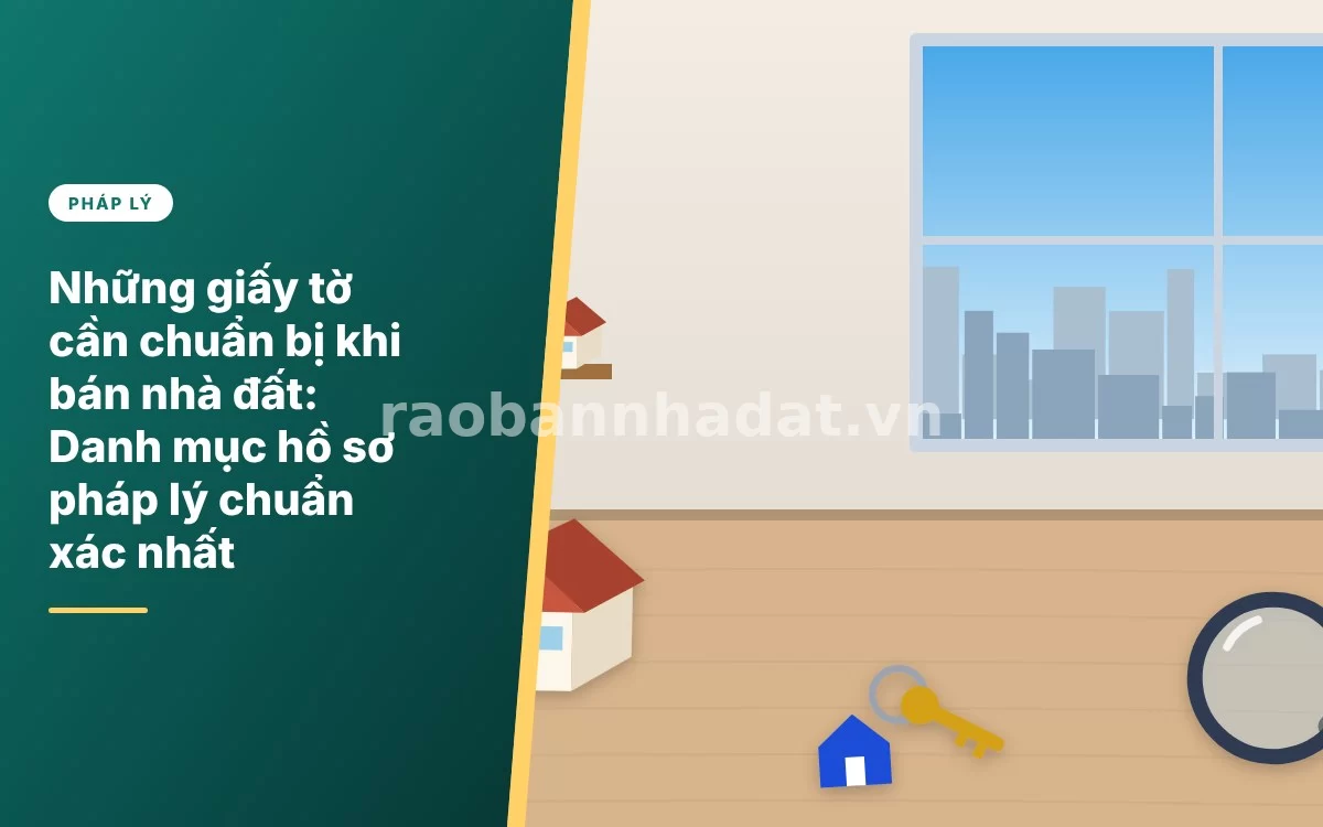 Tổng quan danh mục hồ sơ và giấy tờ pháp lý cần thiết khi tiến hành bán nhà đất