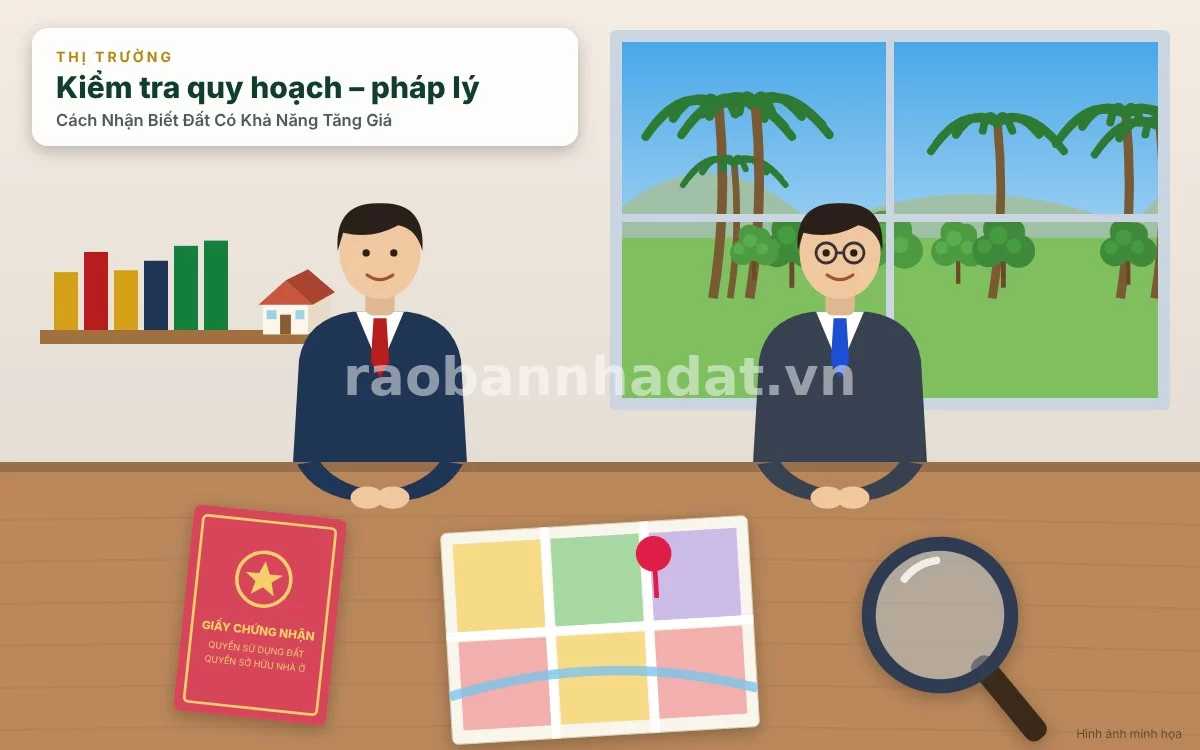 Kiểm tra kỹ lưỡng bản đồ quy hoạch và thông tin pháp lý đất đai tại văn phòng chuyên gia