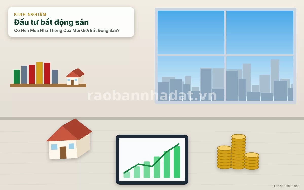 Minh họa các lợi ích thiết thực khi mua nhà thông qua môi giới bất động sản
