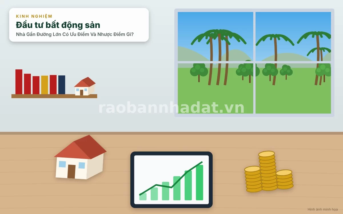 Phân tích các nhược điểm về tiếng ồn, khói bụi và rủi ro an ninh khi ở nhà gần đường lớn