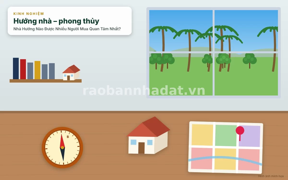 Chi tiết phân tích ưu điểm vượt trội của nhà hướng Nam, Đông Nam và hướng Đông