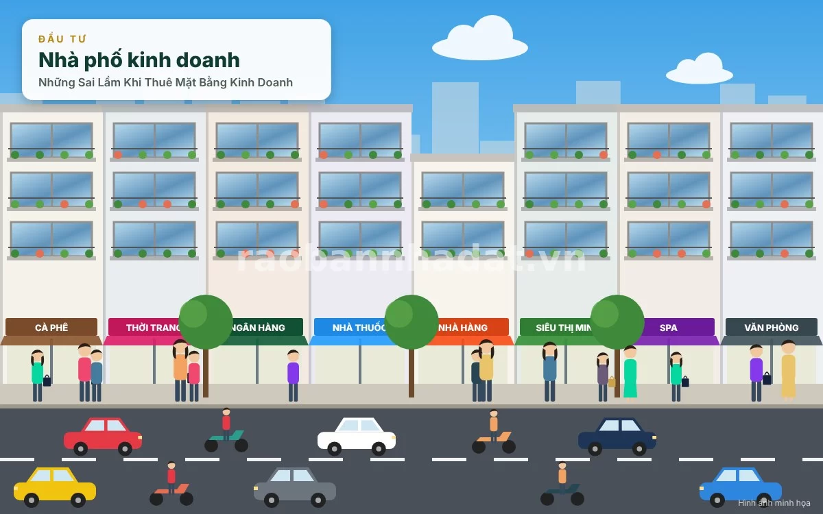 Mặt bằng kinh doanh cần có chỗ để xe thuận tiện