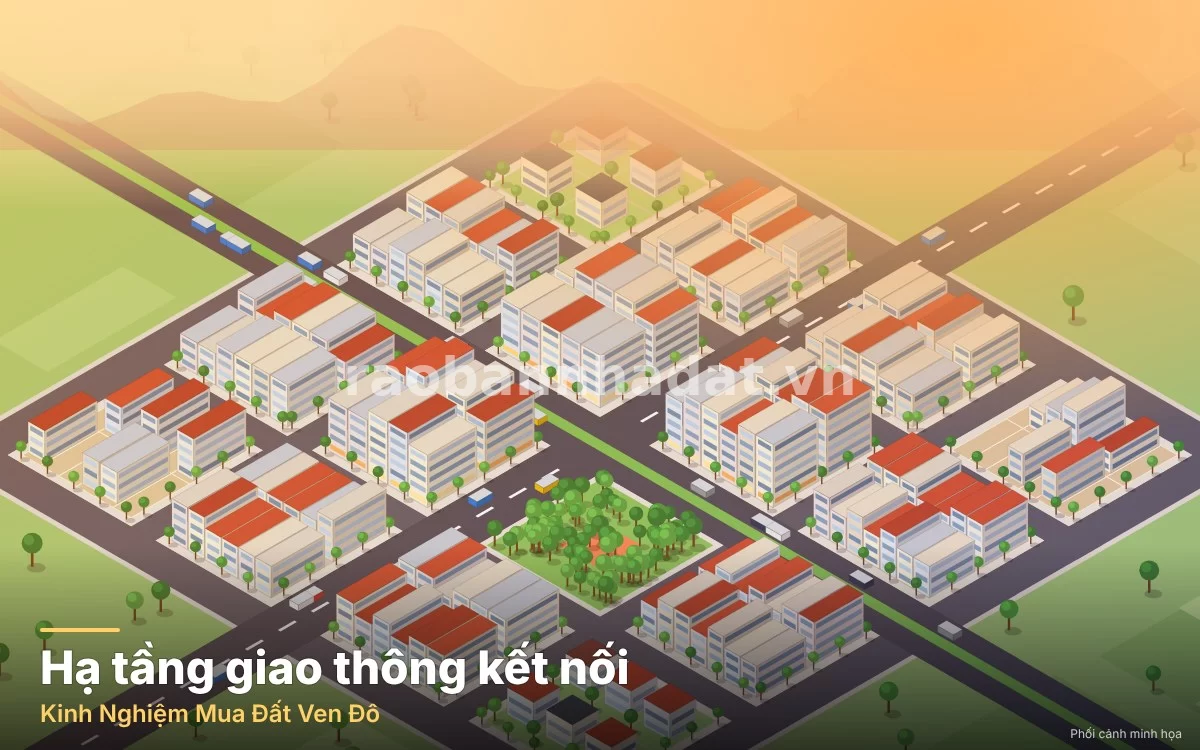 Hạ tầng giao thông đường xá rộng rãi kết nối các khu vực ven đô với trung tâm thành phố