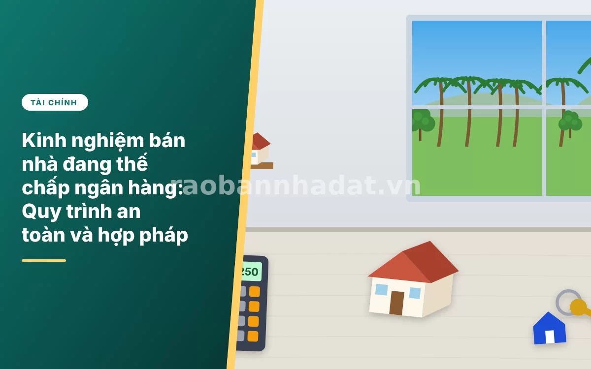 Tổng quan quy trình và kinh nghiệm bán nhà đang thế chấp ngân hàng an toàn, hợp pháp