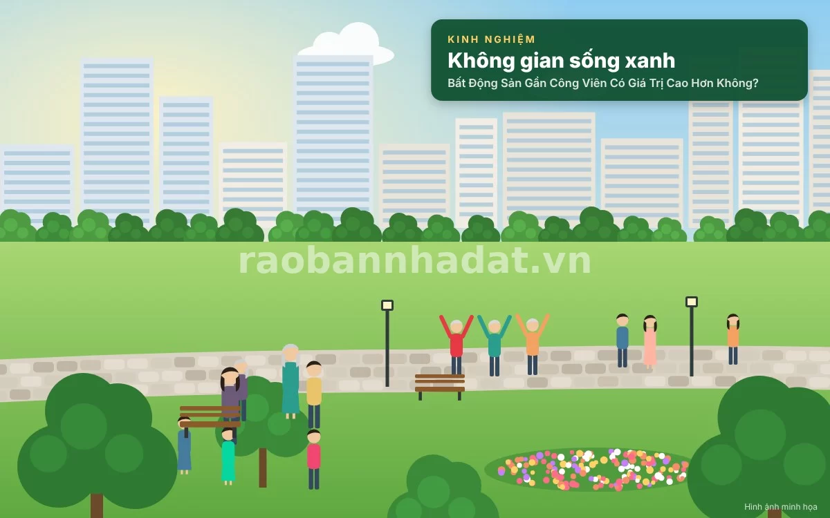 Phân tích bản chất giá trị sinh thái và sức khỏe tuyệt vời của bất động sản gần công viên