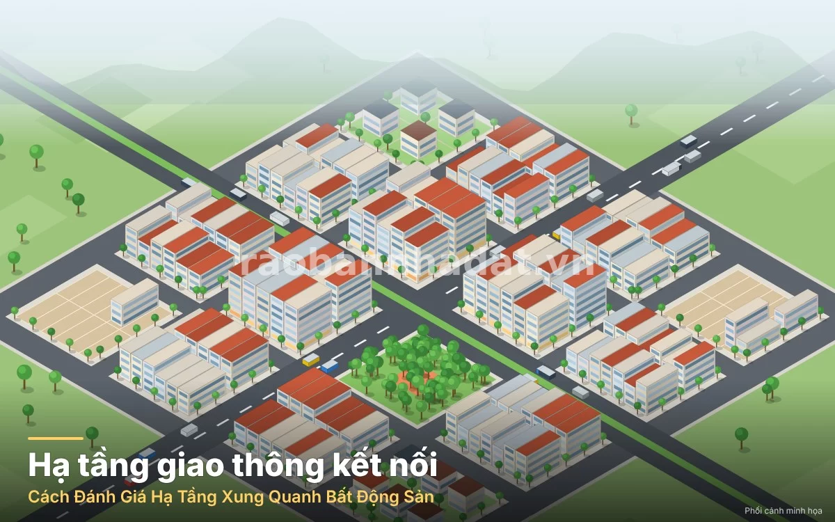 Phân tích tầm quan trọng chiến lược của hạ tầng giao thông và tiện ích đối với giá trị bất động sản