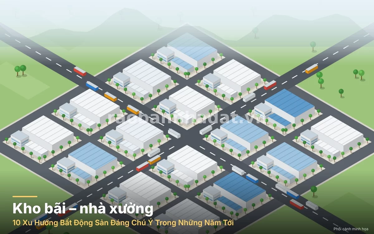 Minh họa ứng dụng công nghệ proptech trong giao dịch địa ốc và sự bùng nổ bất động sản công nghiệp logistics