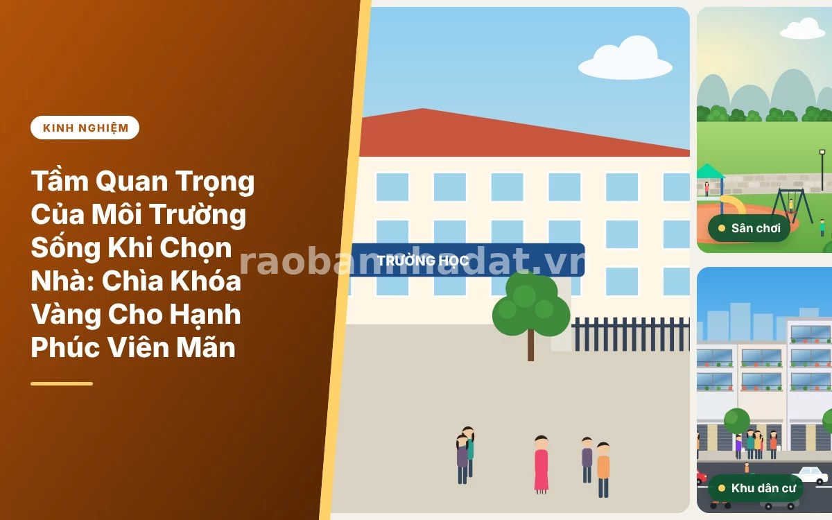 Tổng quan phân tích tầm quan trọng của môi trường sống đối với chất lượng an cư lạc nghiệp
