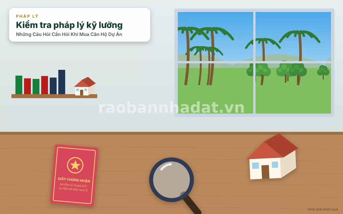Chi tiết bộ câu hỏi kiểm tra pháp lý dự án và tình trạng thế chấp ngân hàng của chủ đầu tư