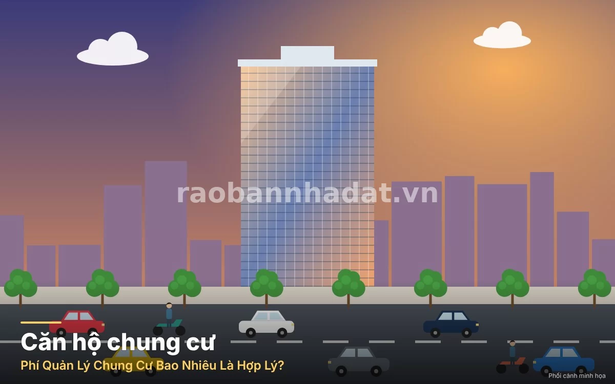 Chi tiết mức phí quản lý phổ biến phân chia theo phân khúc chung cư trung cấp và cao cấp