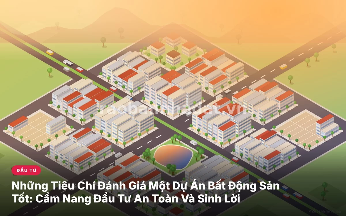 Tổng quan cẩm nang chi tiết các tiêu chuẩn vàng đánh giá một dự án bất động sản tốt