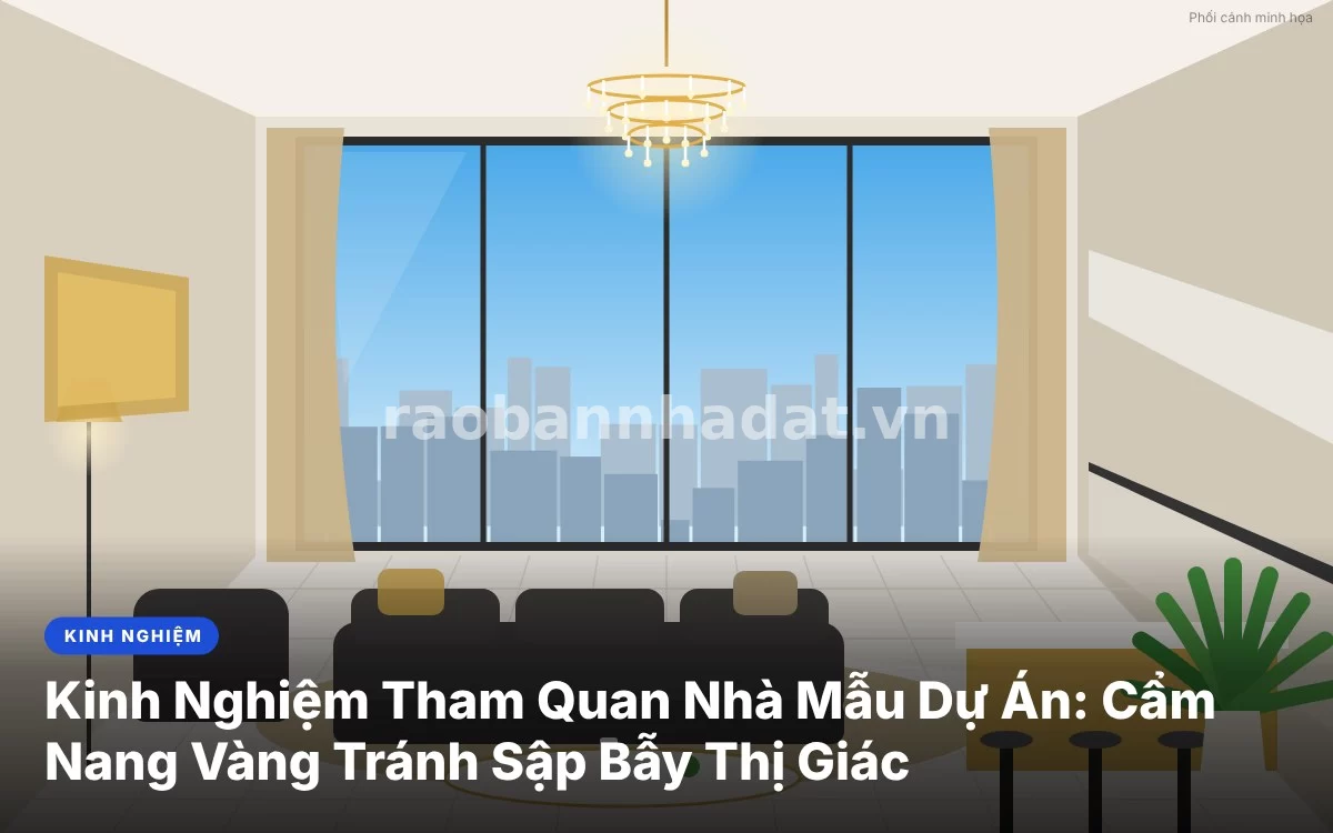 Tổng quan cẩm nang chi tiết kinh nghiệm tham quan căn hộ nhà mẫu dự án tránh sập bẫy thị giác