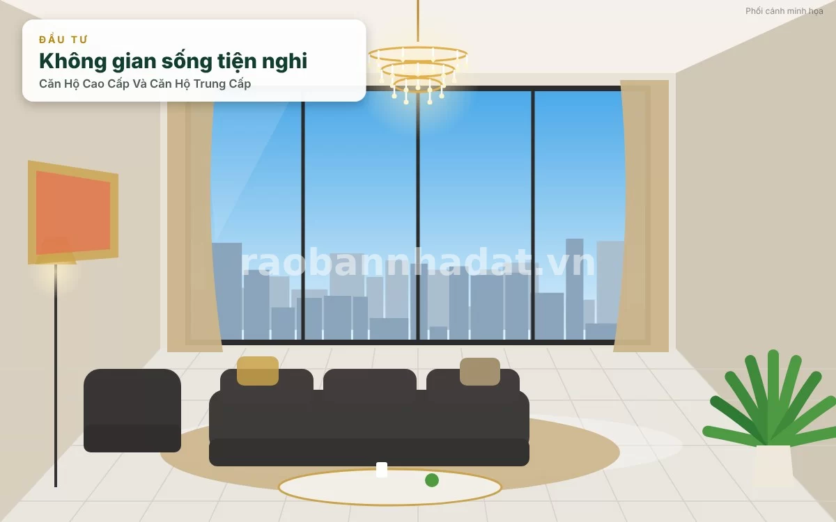 Phân tích bản chất tiêu chuẩn phân hạng giữa căn hộ trung cấp và căn hộ cao cấp