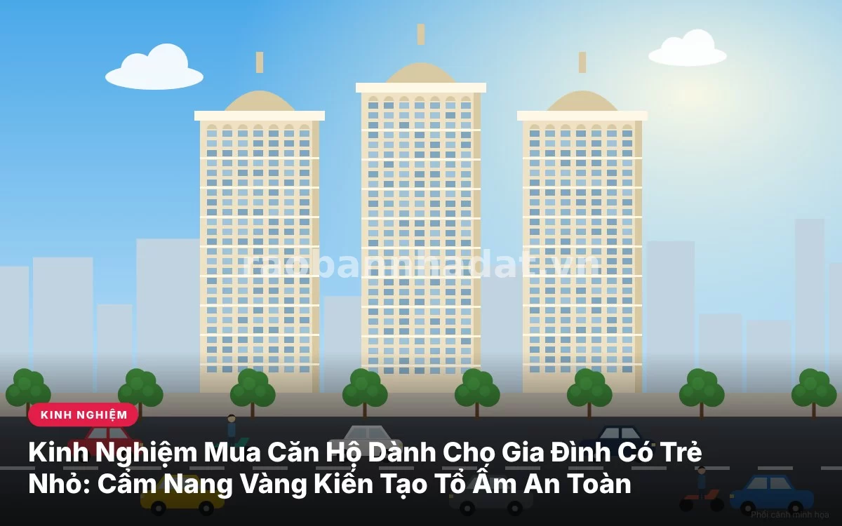 Tổng quan cẩm nang chi tiết kinh nghiệm lựa chọn căn hộ chung cư an toàn và tiện ích cho gia đình có con nhỏ