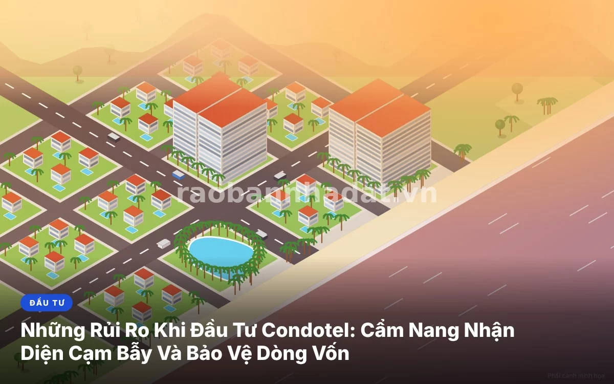 Tổng quan cẩm nang chi tiết nhận diện các rủi ro cốt lõi và cạm bẫy khi đầu tư condotel căn hộ khách sạn