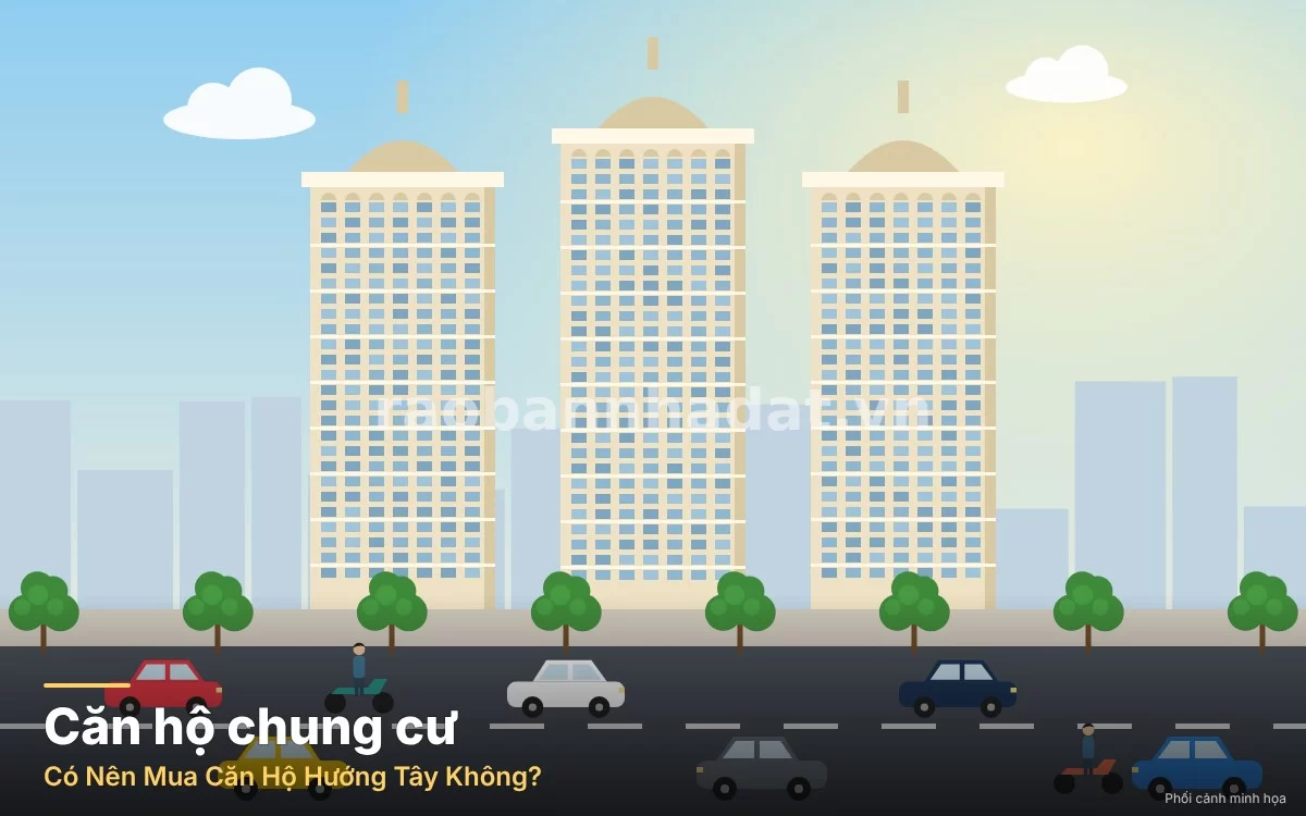 Phân tích khoa học về góc chiếu nắng buổi chiều và đặc điểm khí hậu của căn hộ hướng Tây
