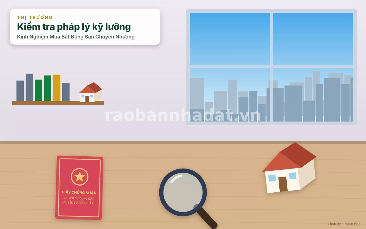 Chi tiết các bước thẩm định sổ hồng chính chủ và kiểm tra hiện trạng thực tế bất động sản chuyển nhượng