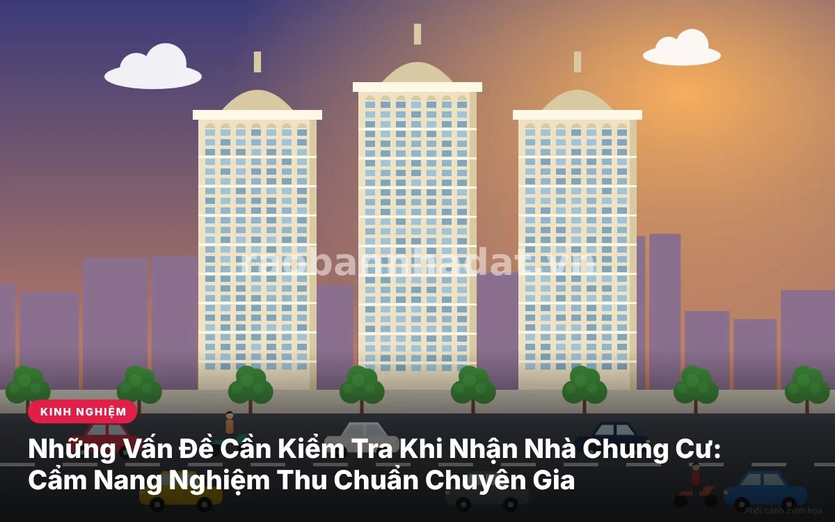 Tổng quan cẩm nang chi tiết các bước kiểm tra nghiệm thu khi nhận bàn giao căn hộ chung cư