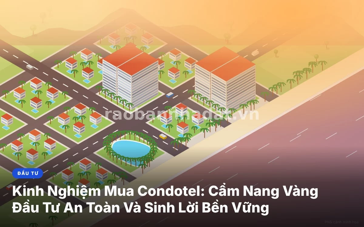 Tổng quan cẩm nang chi tiết kinh nghiệm mua condotel căn hộ khách sạn an toàn và sinh lời bền vững