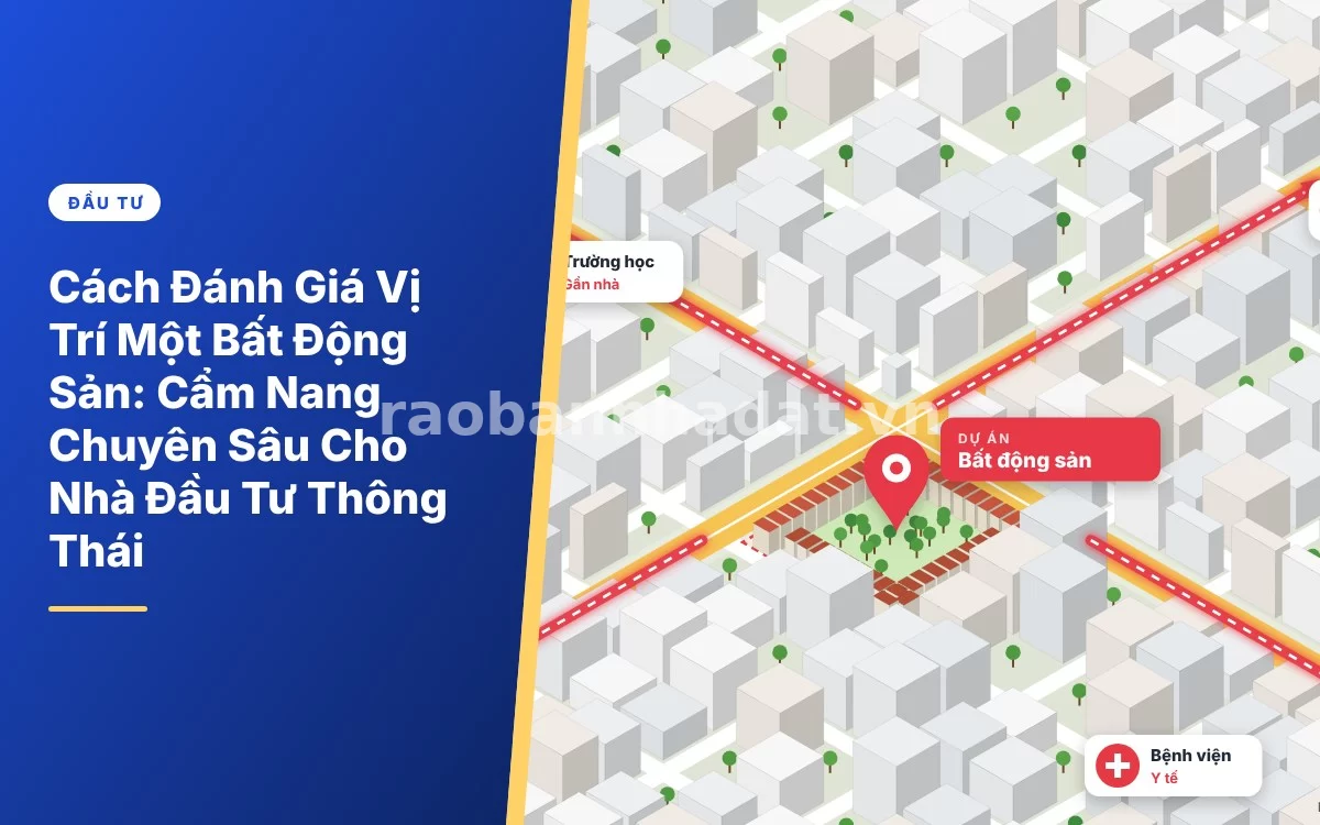 Tổng quan cẩm nang chi tiết cách đánh giá vị trí một bất động sản chuẩn xác trước khi đầu tư