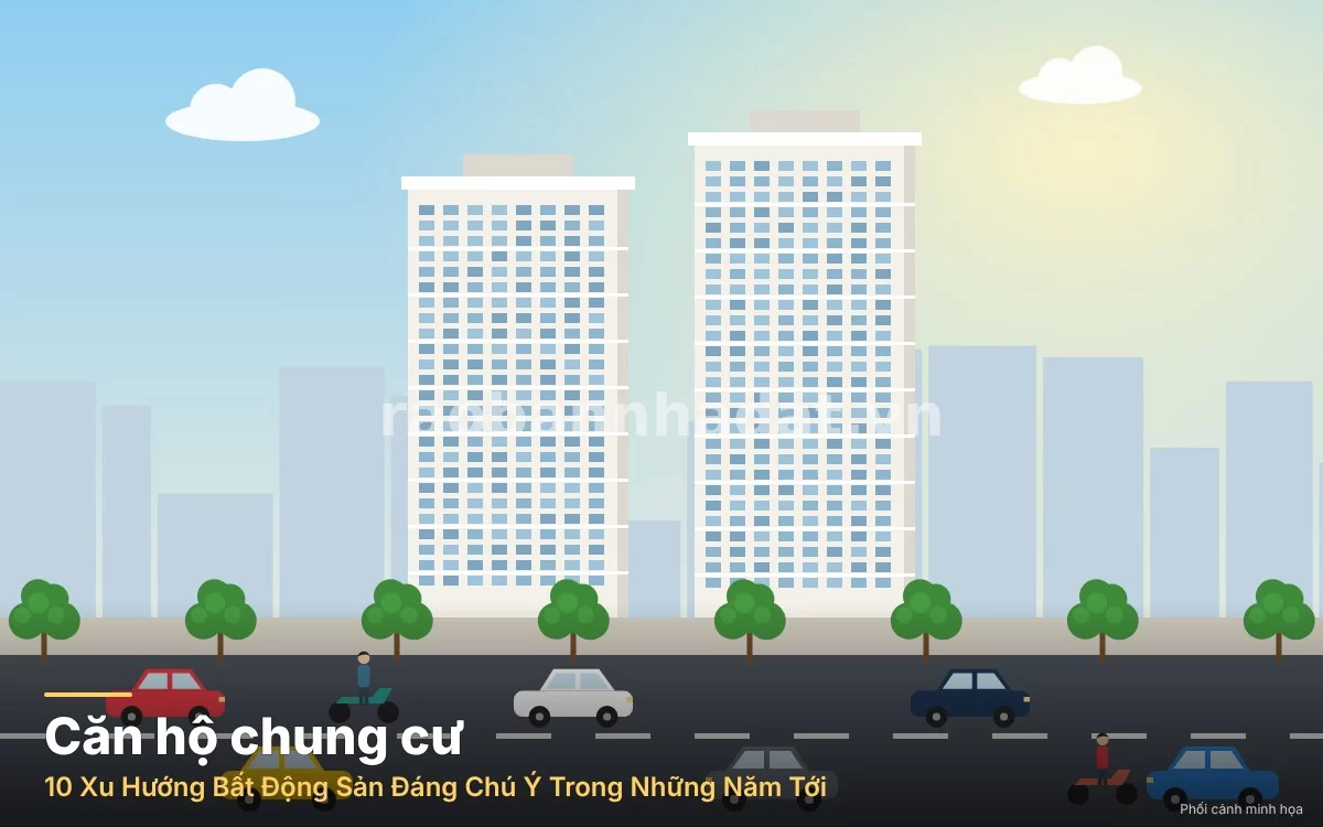 Minh họa hệ thống vận hành đô thị thông minh smart cities và mô hình căn hộ dual key đa chức năng