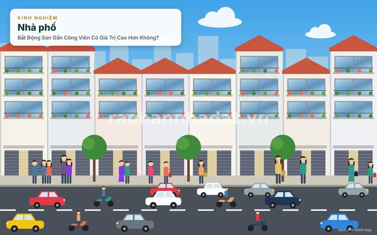 Kinh nghiệm thực chiến chọn khoảng cách hợp lý và kiểm tra quy hoạch khi mua nhà gần công viên