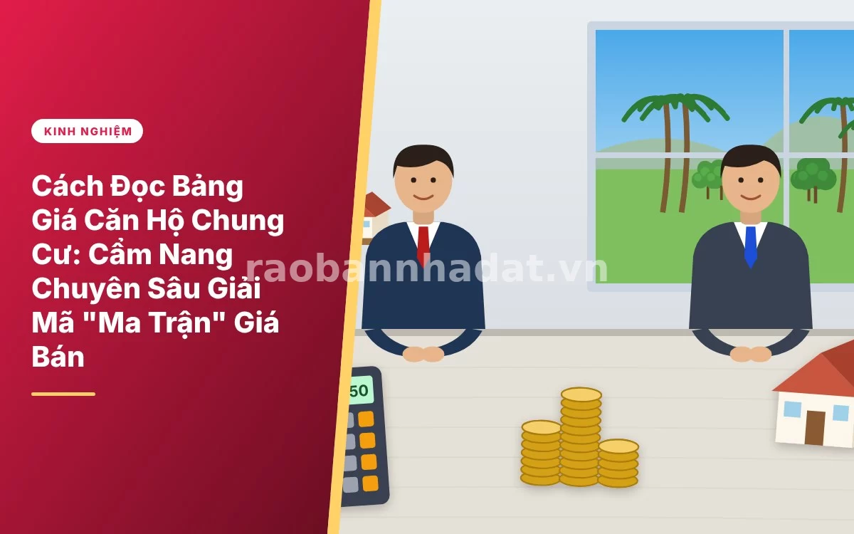 Tổng quan cẩm nang chi tiết cách đọc hiểu bảng giá căn hộ chung cư và giải mã ma trận giá bán