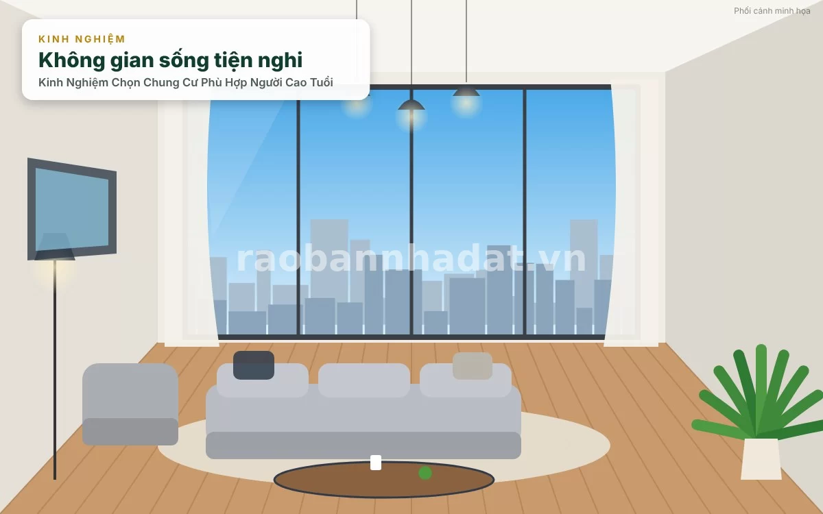 Kinh nghiệm thực chiến cải tạo nội thất chống trượt và thiết kế không gian an dưỡng cho người cao tuổi