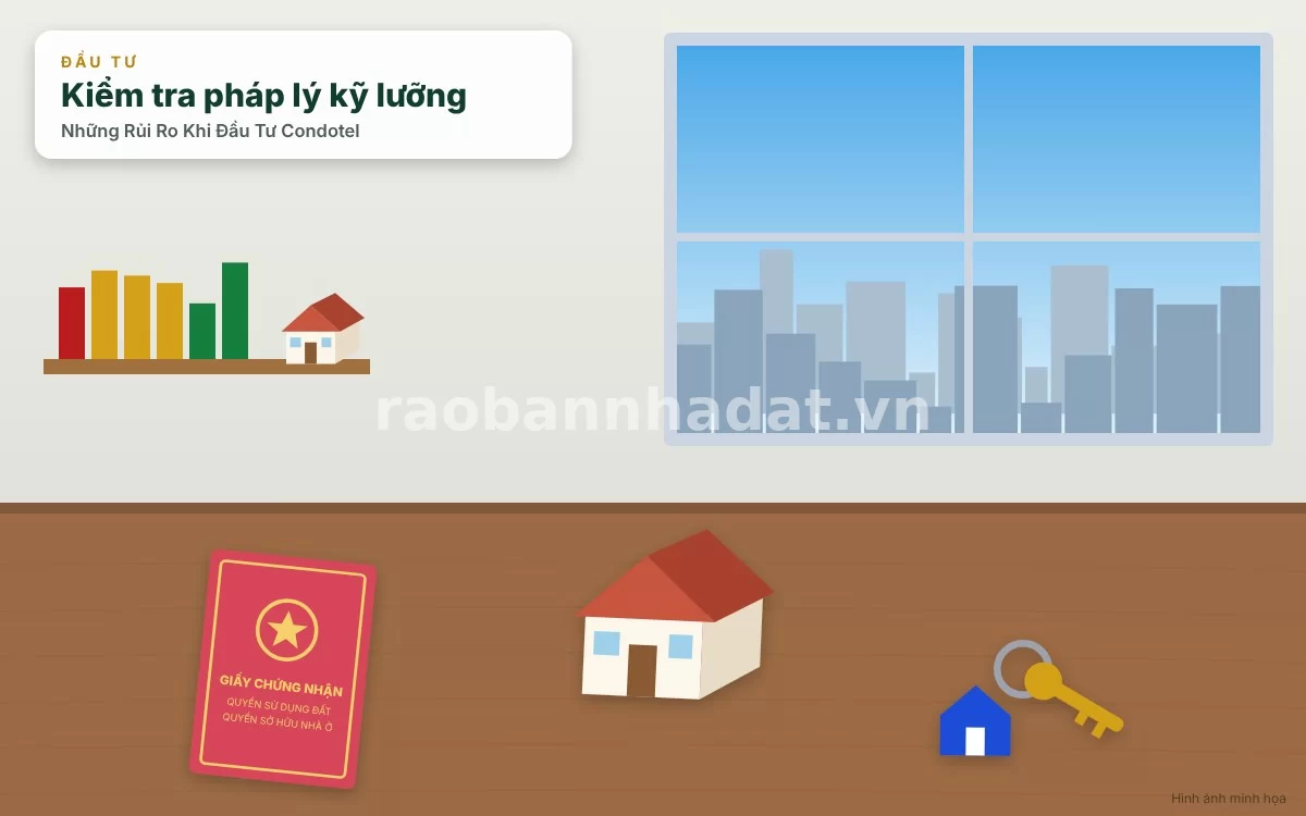 Chi tiết phân tích rủi ro pháp lý sổ hồng và nguy cơ vỡ trận cam kết lợi nhuận của condotel