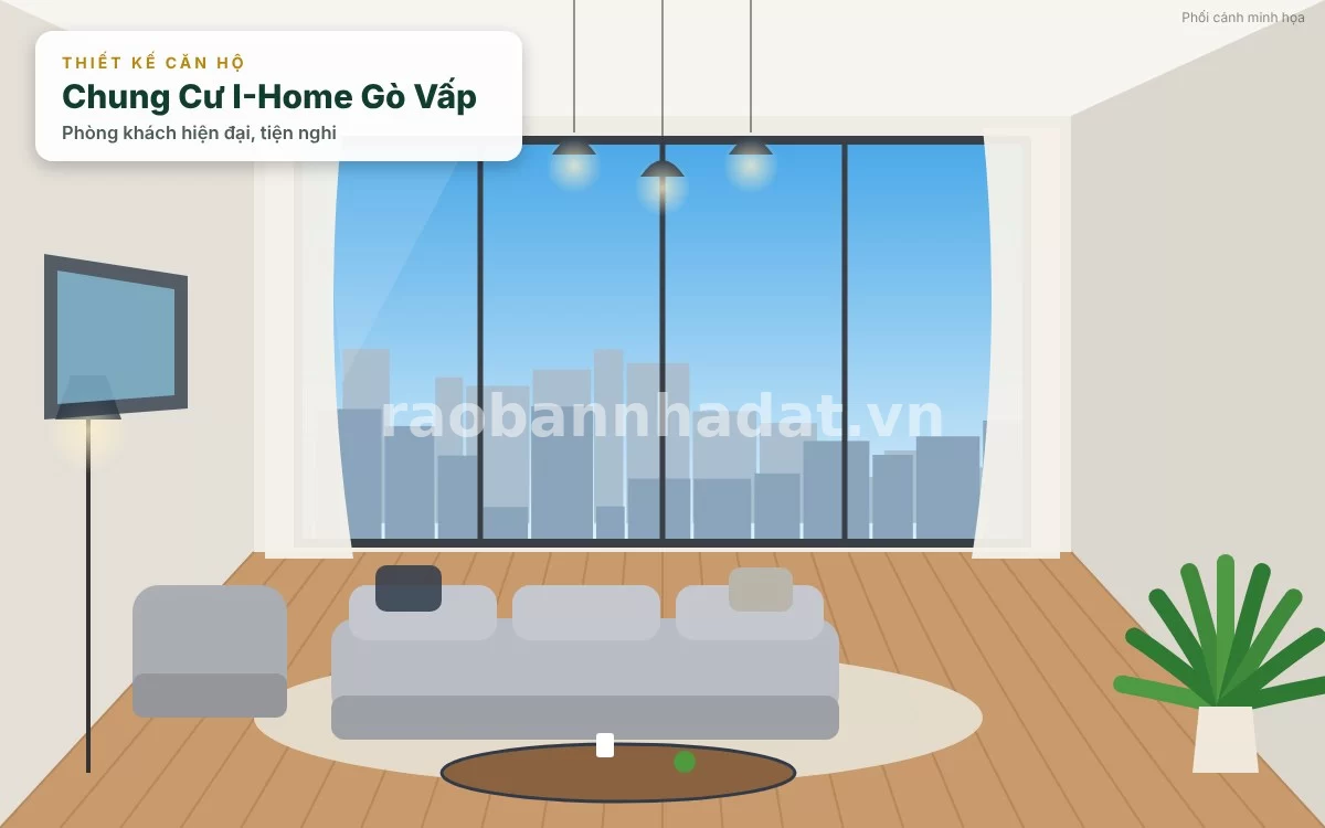 Không gian sống thực tế trẻ trung hiện đại của cư dân tại chung cư I-Home Gò Vấp