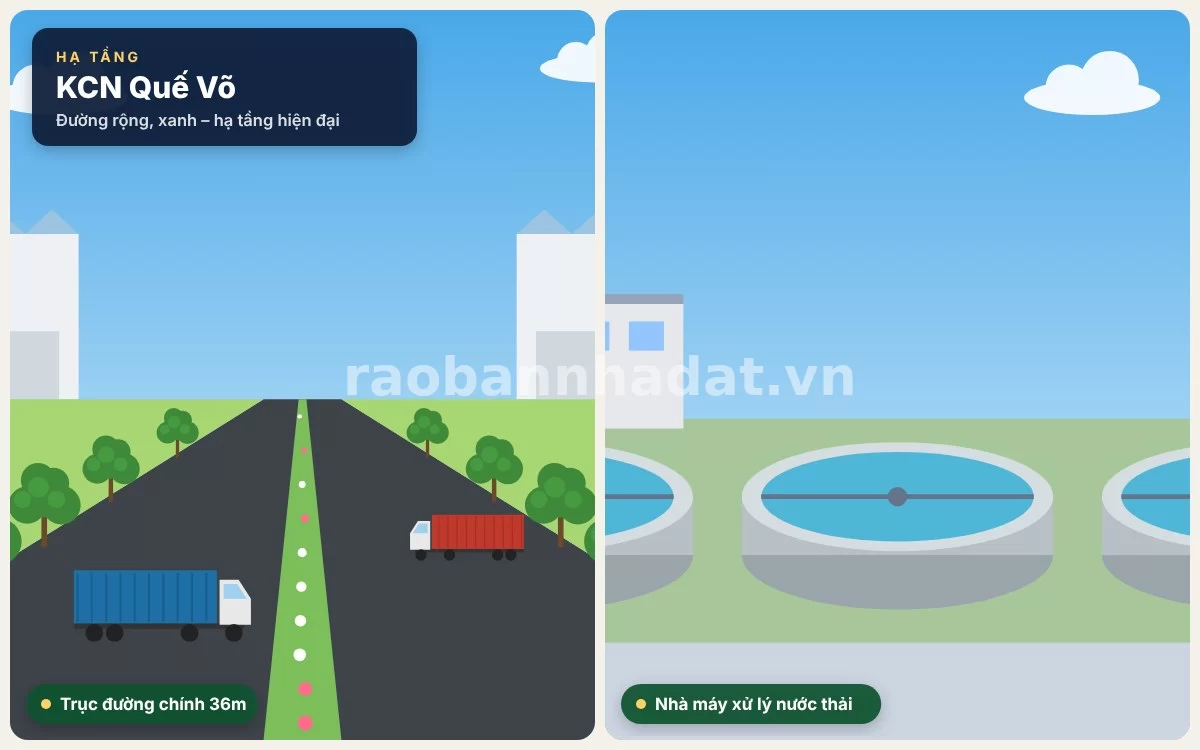 Cơ sở hạ tầng tại Khu công nghiệp Quế Võ