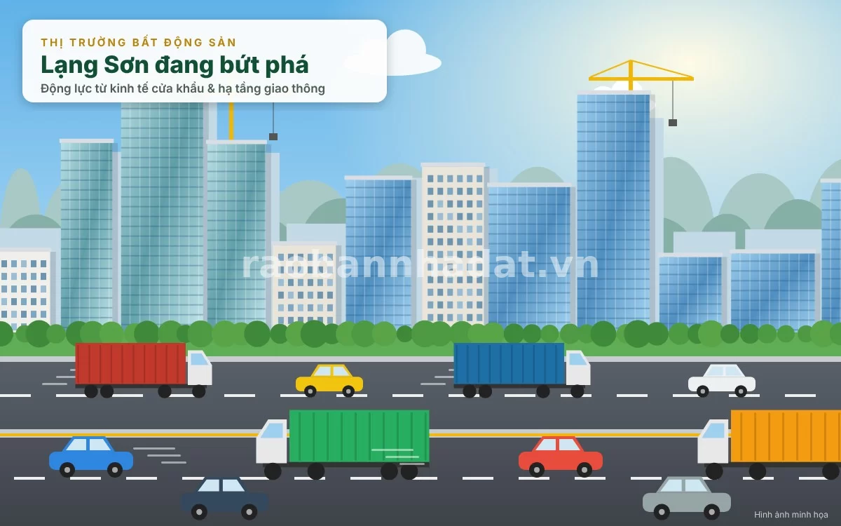 Bức tranh toàn cảnh thị trường bất động sản đang trên đà phát triển mạnh mẽ tại Lạng Sơn