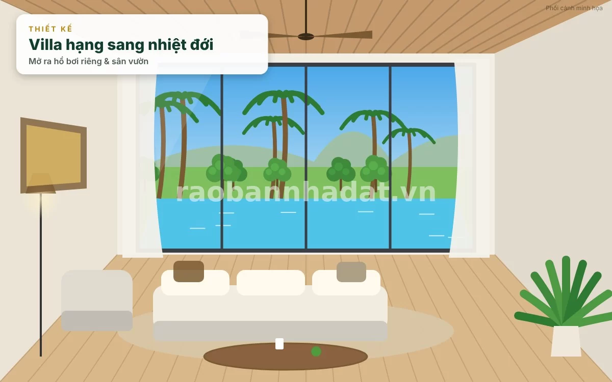 Thiết kế không gian biệt thự tại Sonasea Villas & Resort