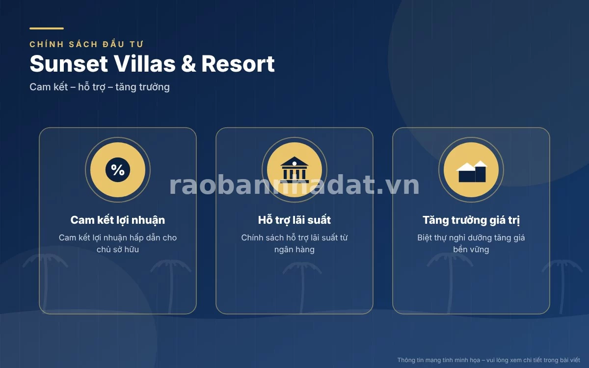 Chính sách đầu tư Sunset Villas & Resort